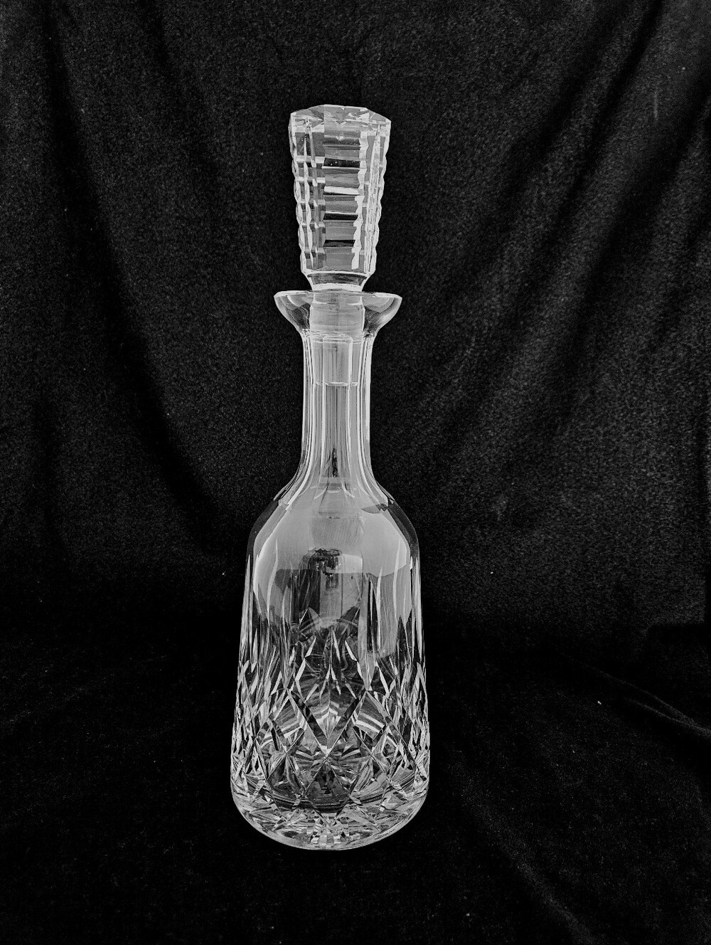 Waterford Lismore Crystal Clear Decanter With Stopper 13" Tall